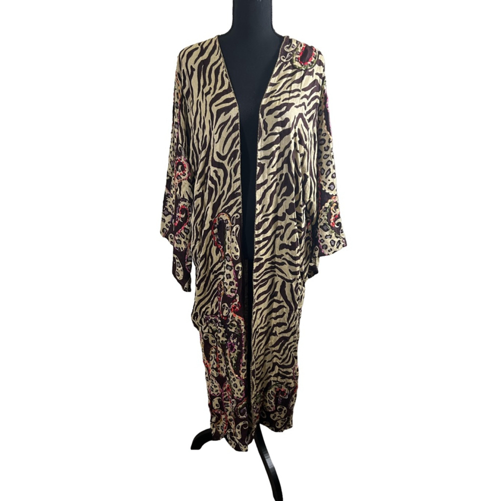 RAJ Women's Leopard Kimono,  One Size